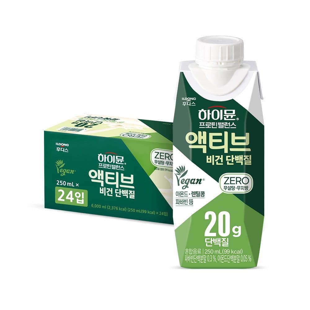 프로틴 밸런스 액티브 비건 단백질 250mlx24개 (18,510원 / 무료배송)