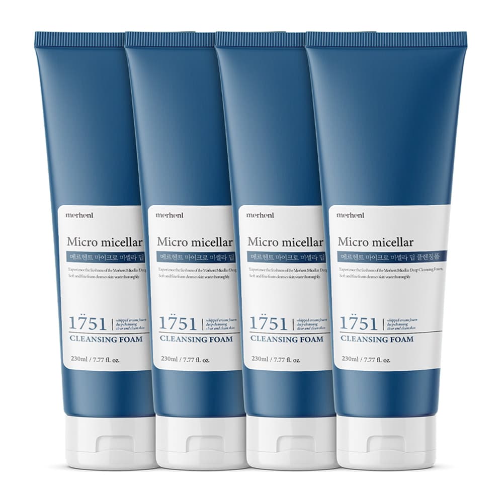 메르헨트 미셀라 폼클렌징 230ml x 4개 클렌징폼 약알칼리 버블 딥클렌징 세안제 저자극 (10,890원 / 무료배송)