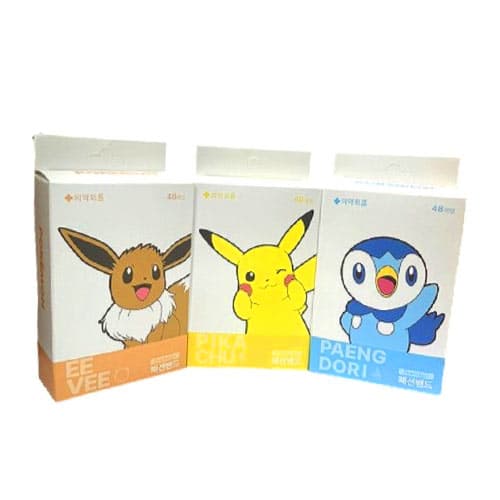 포켓몬 캐릭터 키즈 패션 밴드 48매(캐릭터랜덤발송) (1,399원 / 무료배송)