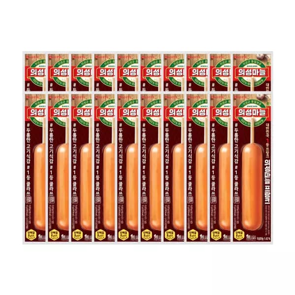 의성마늘프랑크 70g 외 프랑크/직꾸닭 5종 10개+10개 (12,360원 / 무료배송)