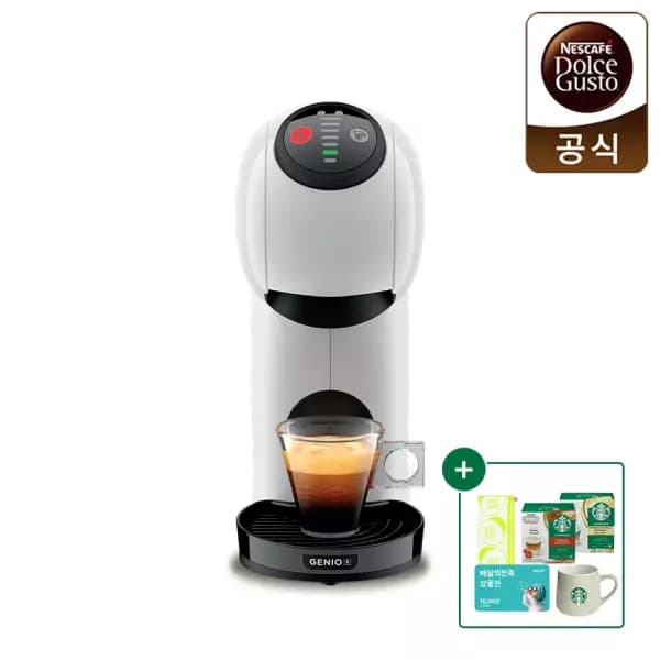 [11번가] 돌체구스토 캡슐 커피머신 지니오S 베이직 화이트(+배민+랜덤캡슐+머그+플레이타월(색상랜덤) (59,000원/무료) (무료배송)
