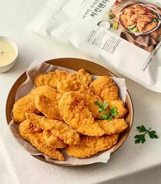 [차려낸] 바삭한 국내산 안심 치킨텐더 (1,900원 / 무료배송)