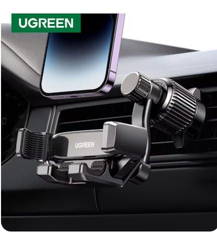 UGREEN 360도 회전 차량용 중력 휴대폰 스탠드($7.79/무료)