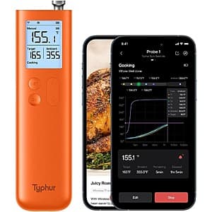 [Amazon] Typhur Sync Gold Lite Wireless Meat Thermometer ($59.99 / (약: 84,903원))