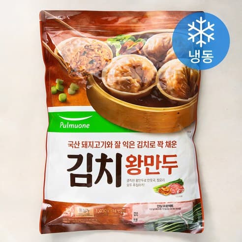 풀무원 제대로 채운 김치왕만두 1.4kg (로켓프레시) (9,230원 / 무료배송)
