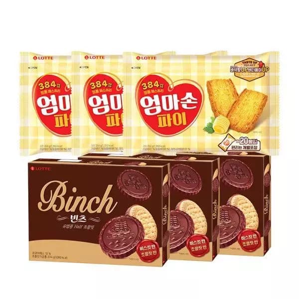 롯데웰푸드 빈츠 204g 3개 (9,010원 / 무료배송)