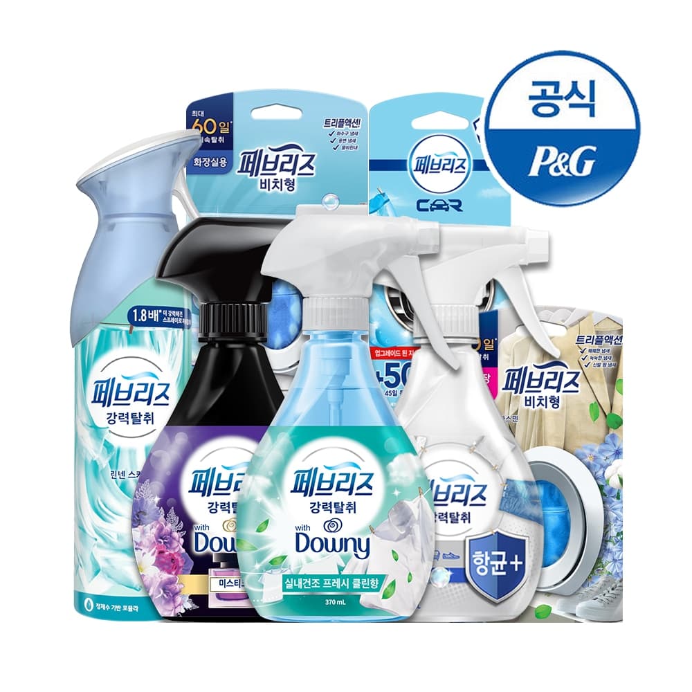 [오늘의집] 페브리즈 방향제 2.2ml 3개 외 페브리즈 특가 모음딜 (19,800원 / 남음)