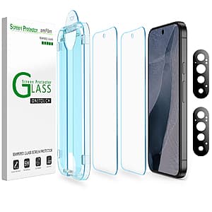 [Amazon] 2-Pk amFilm OneTouch Glass Screen Protectors ($4.50 / (약: 6,367원))