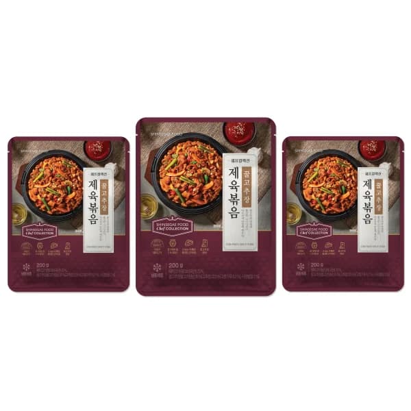 [옥션] 신세계푸드 쉐프컬렉션 꿀고추장제육볶음 200g x 6팩 (17,080원 / 무료배송)