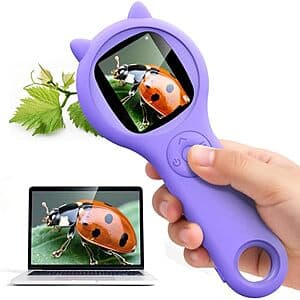 [Amazon] Ashfly Kids 500X Rechargeable Handheld Digital Microscope ($10.80 / (약: 15,282원))