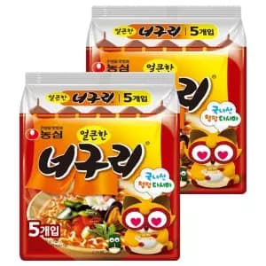 [쿠팡] 너구리 얼큰한맛 120g 10개 7,400원 (무료배송)