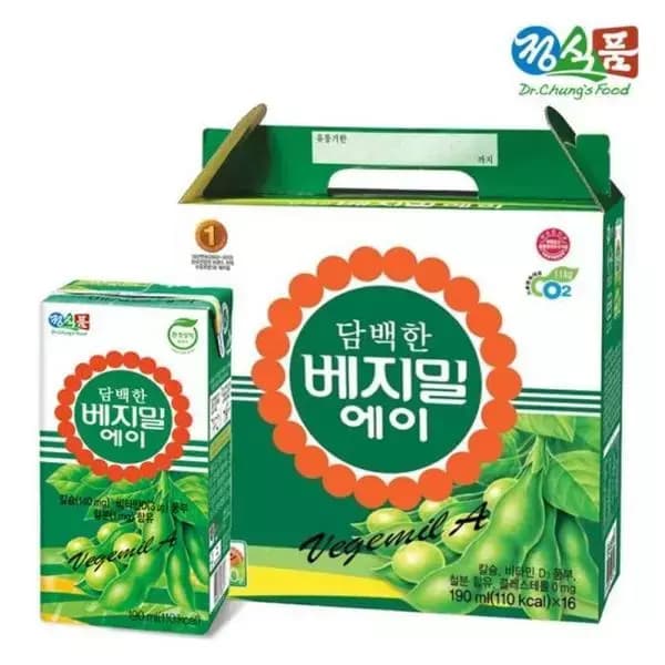 [쿠팡] 베지밀 에이 담백한 두유, 190ml, 16개 (7,800원 / 무료배송)
