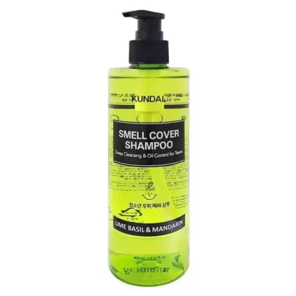 [토스쇼핑] 쿤달 올데이 스멜커버 청소년 샴푸 라임바질앤만다린 400ml x1개 [+샴푸 본품 400ml/랜덤향] (13,400원 / 무료배송)