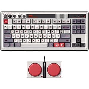 [Amazon] 8BitDo Retro 87-Key Mechanical Keyboard w Bluetooth, 2.4GHz & USB-C ($69.99 / (약: 99,035원))