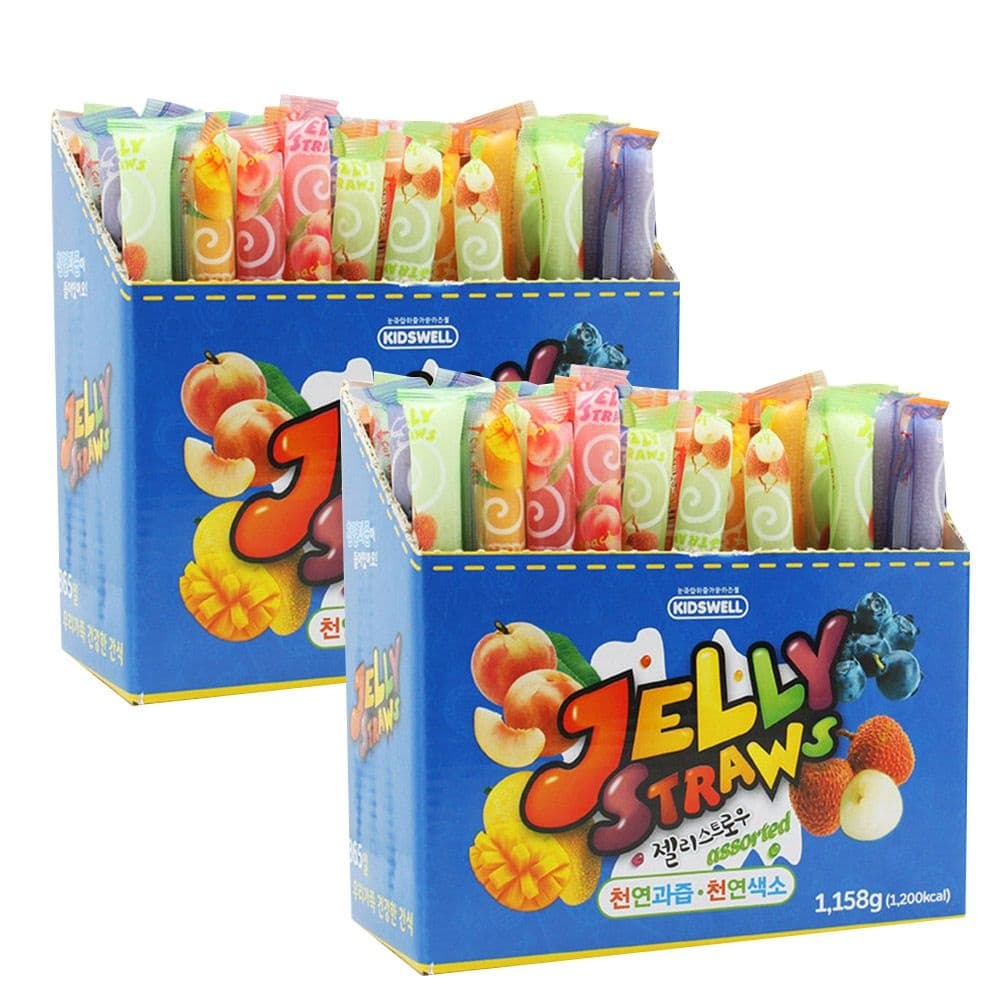 [롯데온] 젤리스트로우 1158g 2박스 (15,790원 / 무료배송)