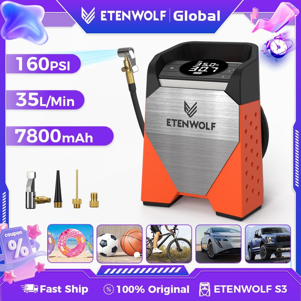 [지마켓] ETENWOLF 에텐울프 Zephyr S3 에어펌프 7800mah(42,400원/무료) (무료배송)