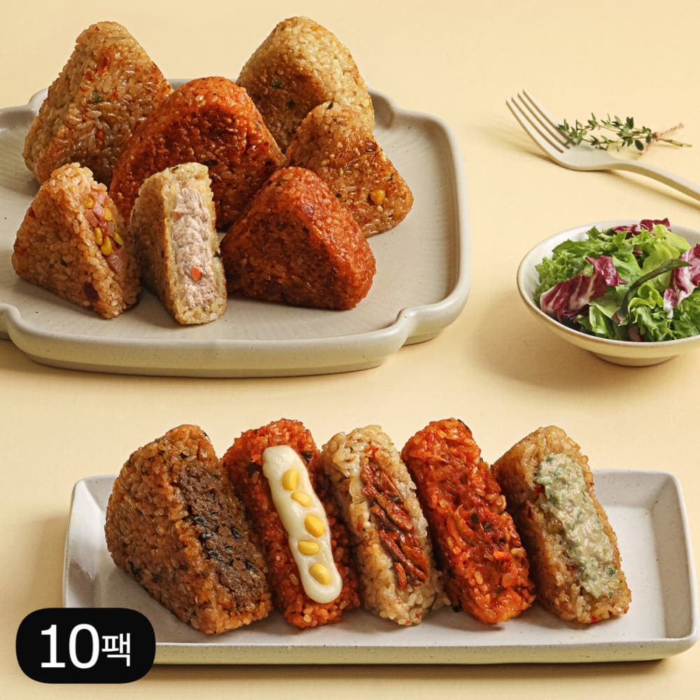 [네이버] 저당 현미주먹밥 10팩 9,900원 (무료배송)