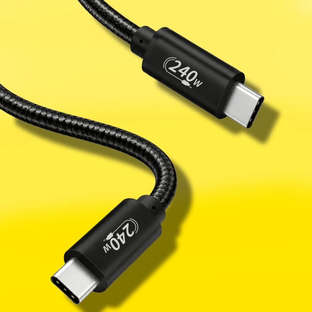 [네이버] C to C 240W 초고속 충전 케이블 1+1 (9,800원/무료배송)