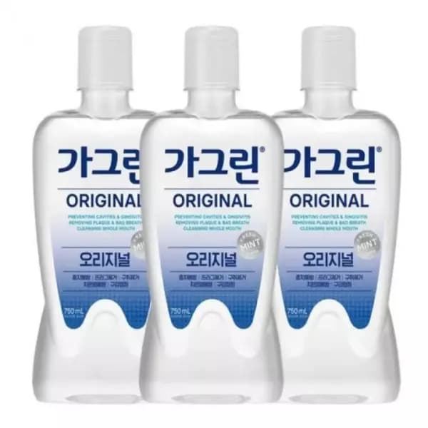 [기타] [nsmall] 가그린 구강청결제 750ml x 3개 (10,900원/무료) (무료배송)