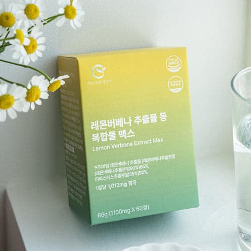 [이유몰] 레몬버베나 추출물 등 복합물 맥스 1,100mg x 60정(2개월분) (2,999원 / 무료배송)