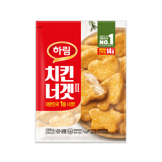 [하림몰/토스] 하림 치킨너겟 2 1kg, 3개 (22,820원 / 무료배송)