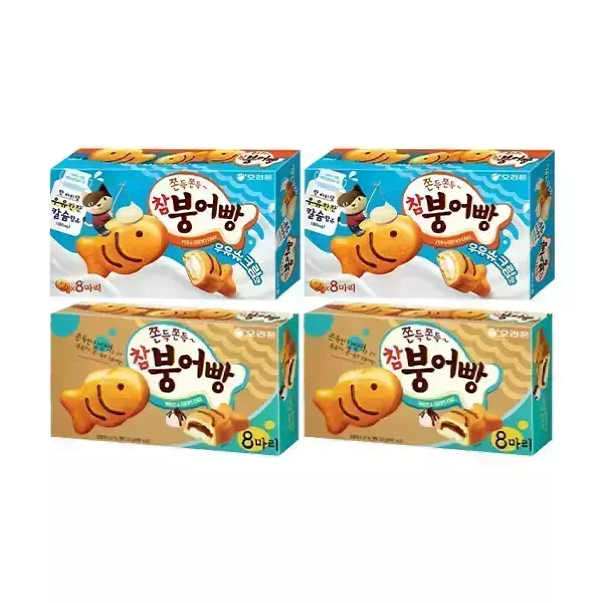 [11번가] 오리온 참붕어빵 우유슈크림맛 8입, 2개+참붕어빵 8입, 2개 (14,900원 / 무료배송)