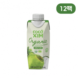 [알토란마켓] [임박특가] 코코씸 유기농 코코넛 워터 330ml*12팩 (무료배송) (6,990원)