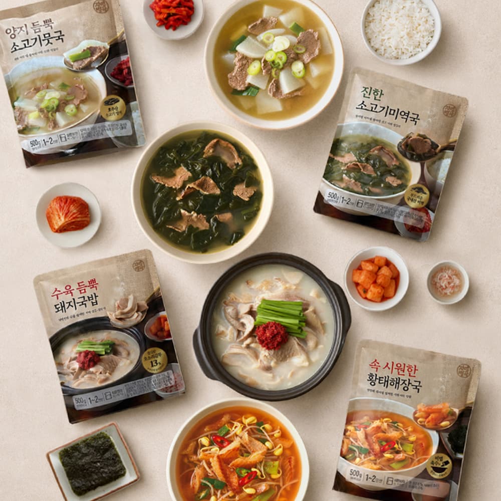 [지마켓] 자연별곡 수육 듬뿍 돼지국밥 500g 3팩 (14,880원/무료) (무료배송)