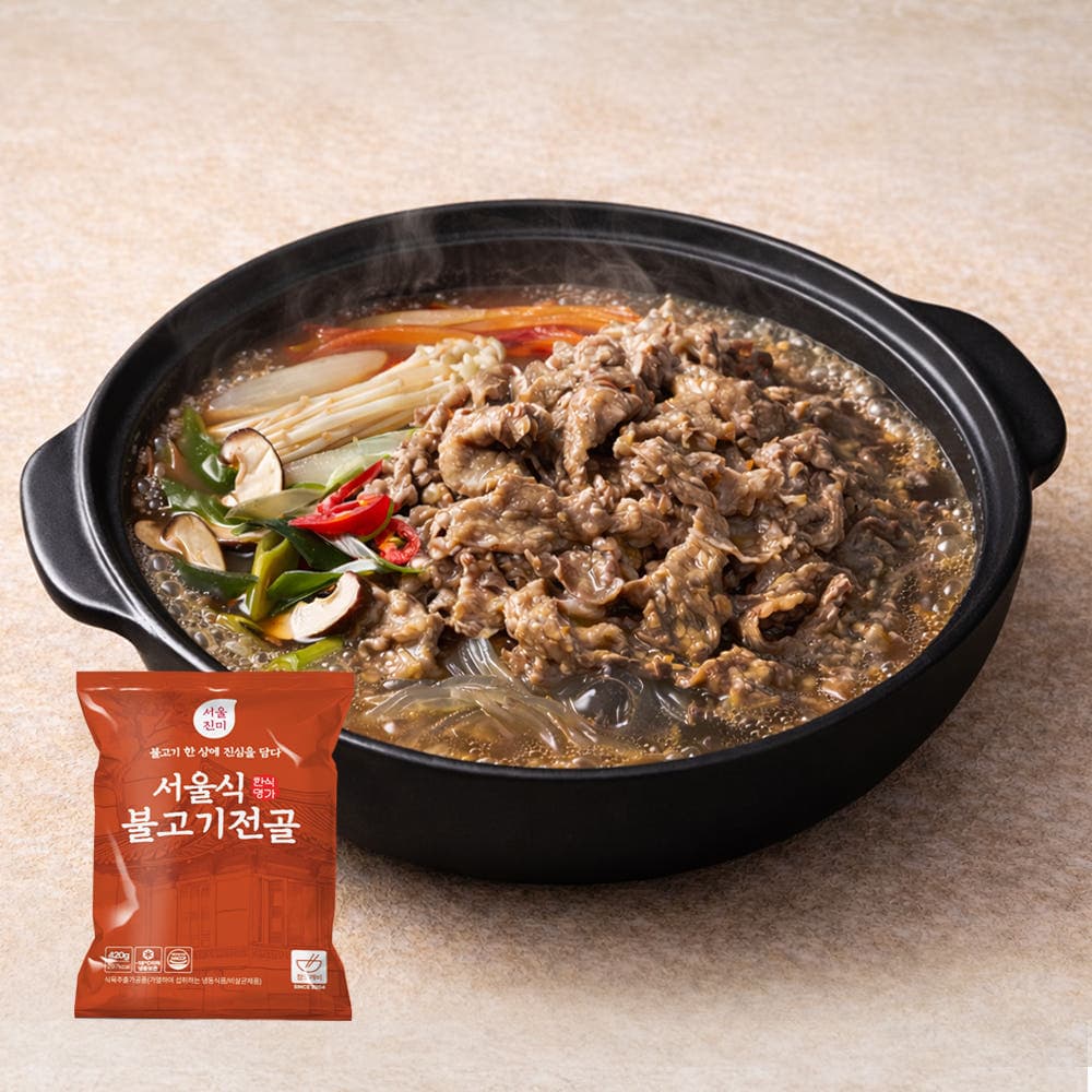 [스마트스토어] 서울식 소불고기 전골420g 3세트 (10,890원 / 3,500 원)