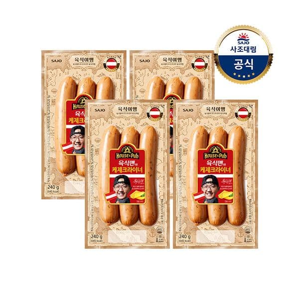 [사조몰] 육식맨 초리조 부어스트,리얼비엔나,케제크라우트 각 3개 (10,980원 / 무료배송)