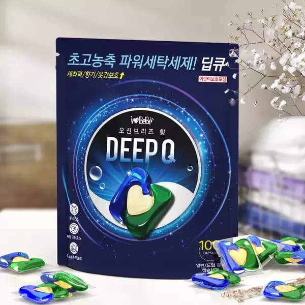 [11번가] 딥큐 3in1 캡슐세제 오션브리즈 100개 8,900원 무배