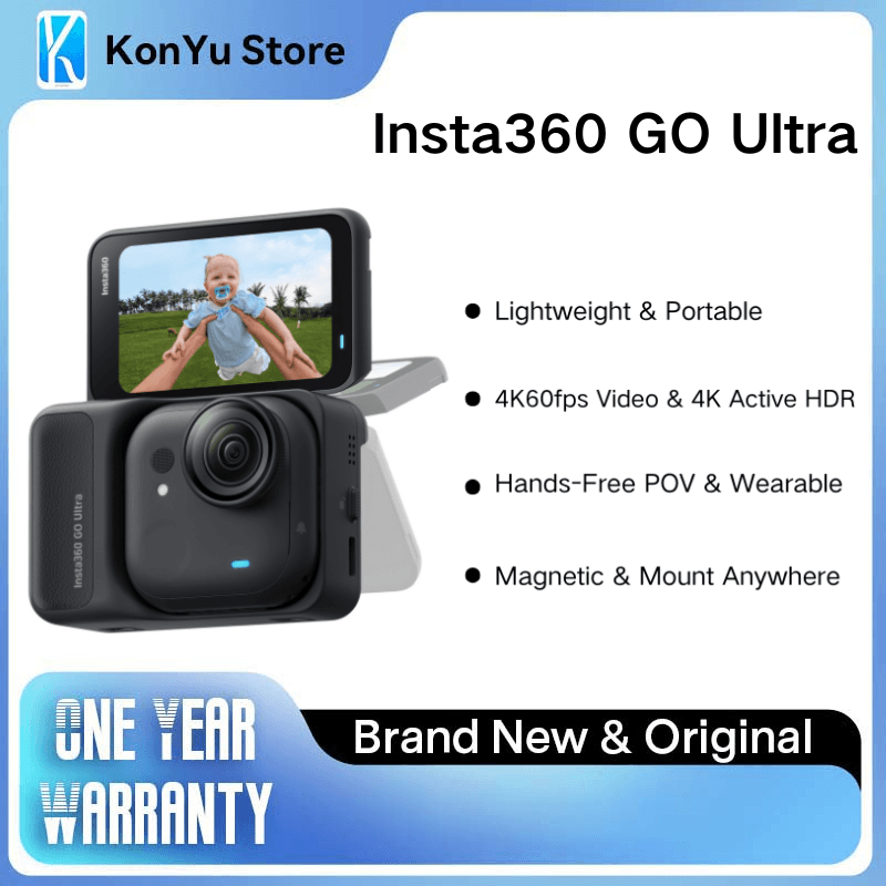 [알리익스프레스] 인스타360 GO 울트라 4K60fps 마그네틱 액션 카메라 53g 1 (417,972원 / 무료배송)