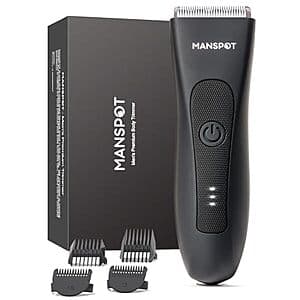 [Amazon] MANSPOT Manscape Ladyscape Rechargeable Wet Dry Body Hair Trimmer w Guards ($22.80 / (약: 32,262원))