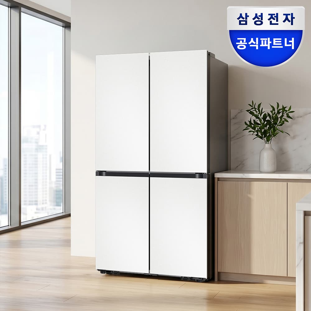 [네이버] 삼성전자 비스포크 Ai 냉장고 1등급 4도어 905L 대용량 RM70F90R1ZD (1,941,320원 / 무료배송)