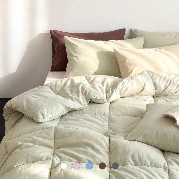 [오늘의집] basic / 폭신폭신 마시멜로 차렵이불세트, 여름/사계절용, 8colors, SS/Q (29,900원 / 남음)