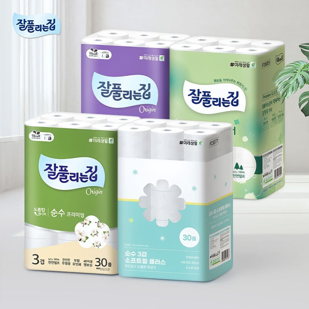 [오늘의집] 잘풀리는집 실속 화장지 / 천연펄프 화장지 모음전 (22,000원 / 남음)