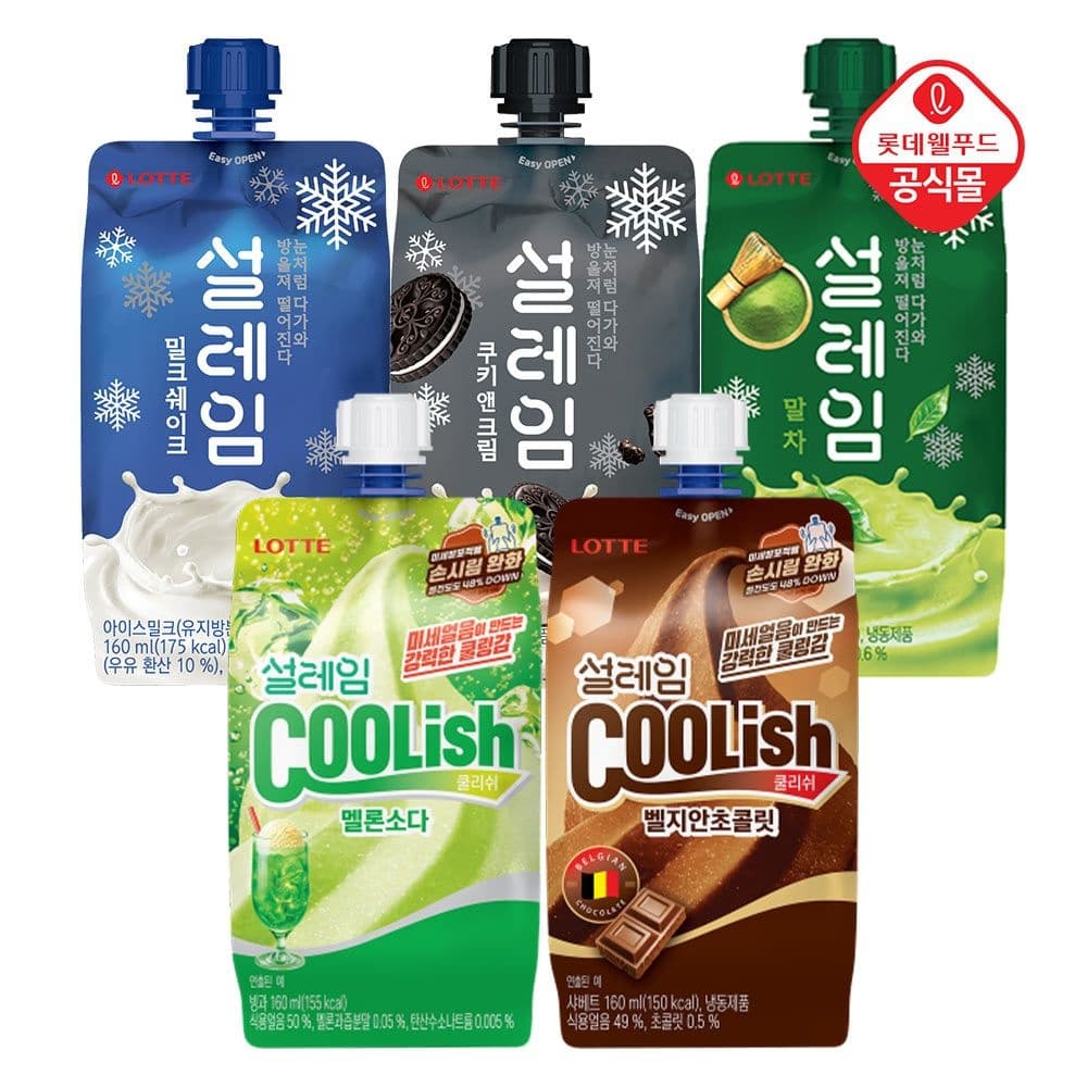 [롯데온] 설레임 160ml 5종 12+12+12 총36개 (34,880원 / 무료배송)