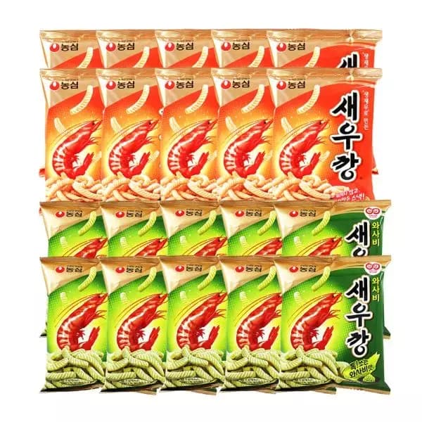 [지마켓] 농심 새우깡 10봉 + 와사비새우깡 10봉 (17,880원 / 무료배송)