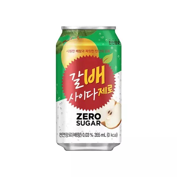 [쿠팡] 해태htb 갈배사이다 제로, 355ml, 24개 (10,320원 / 무료배송)