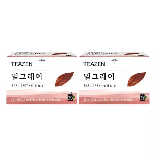 [쿠팡] 티젠 얼그레이홍차 20개입 2개 3,000원 (무료배송)
