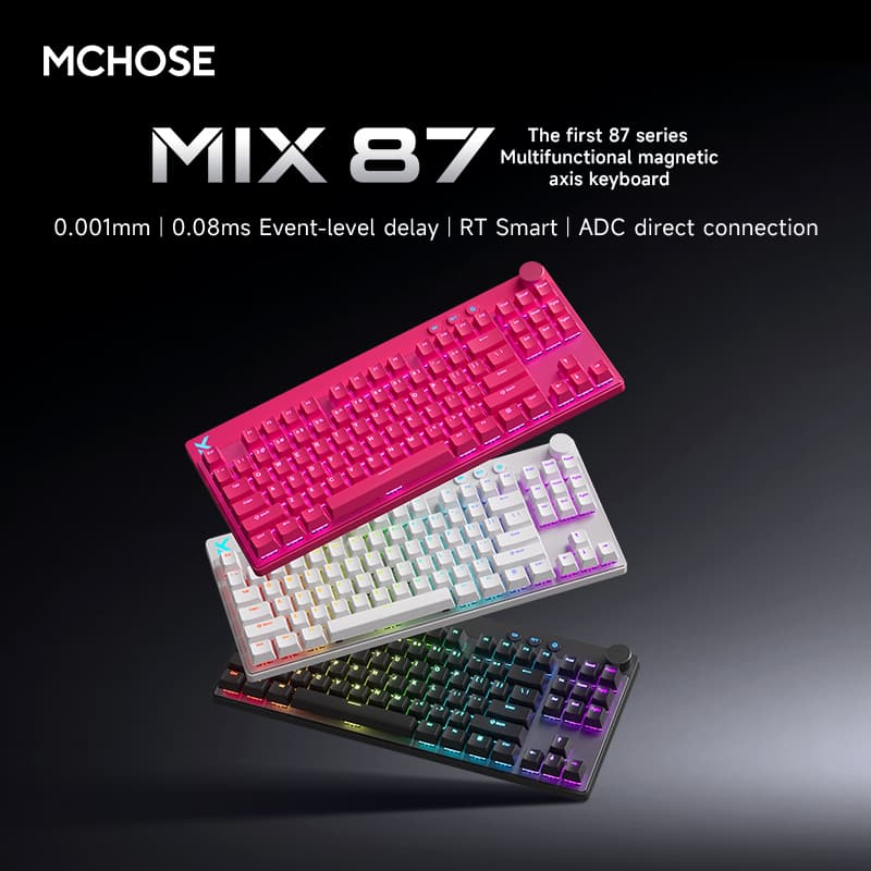[알리익스프레스] MCHOSE Mix87 키보드 ($76.05 / (약: 107,603원))