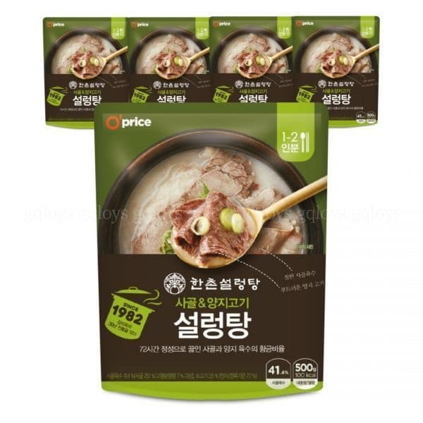 [토스쇼핑] 오프라이스 한촌설렁탕 500g 5팩 (8,900원 / 무료배송)