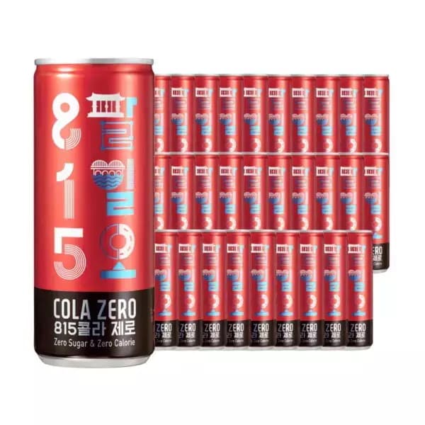 [딜릭] 웅진 815 콜라 제로 ZERO 250ml x 30캔 (10,500원 / 무료배송)