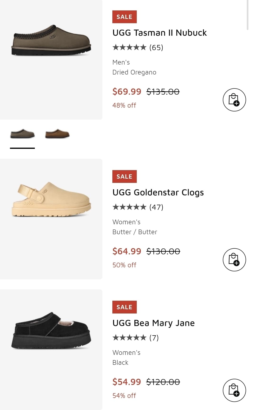 Foot Locker) UGG Bea Mary Jane $54.99 등 어그 세일