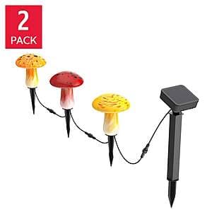 [Slickdeals] 2-Pk 3-Ct Infinity X1 Glass Solar Mushroom Landscape Lights ($9.95 / (약: 14,078원))