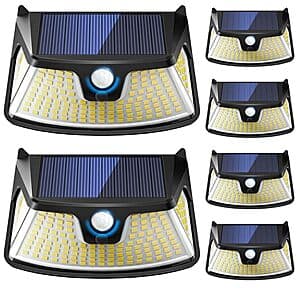[Amazon] 6-Pk BUCASA 850LM 152-LED Solar 270° Wide-Angle Motion Sensor Outdoor Light ($17.50 / (약: 24,760원))