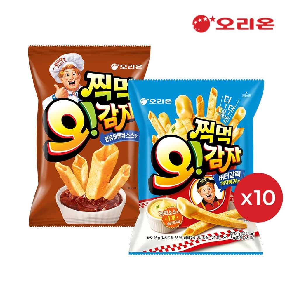 [롯데온] 오리온 찍먹 오감자 20봉 (19,860원/무료배송)