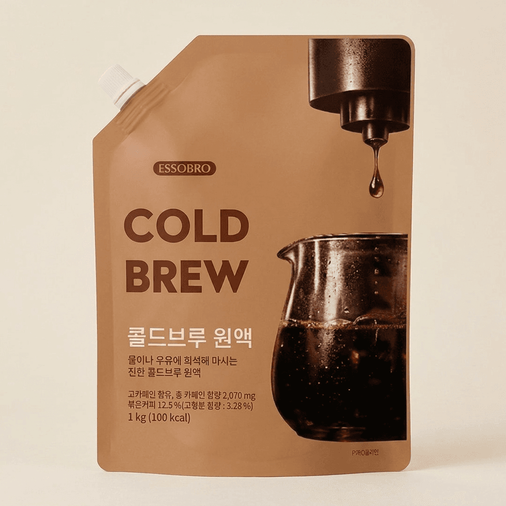 [토스쇼핑] 에쏘브로 콜드브루 원액, 1kg, 2개 8,800원 (무료배송)