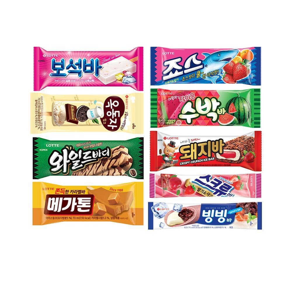 [옥션] 스크류/망고/청포도 롯데 아이스크림 30개 13,850원 무배