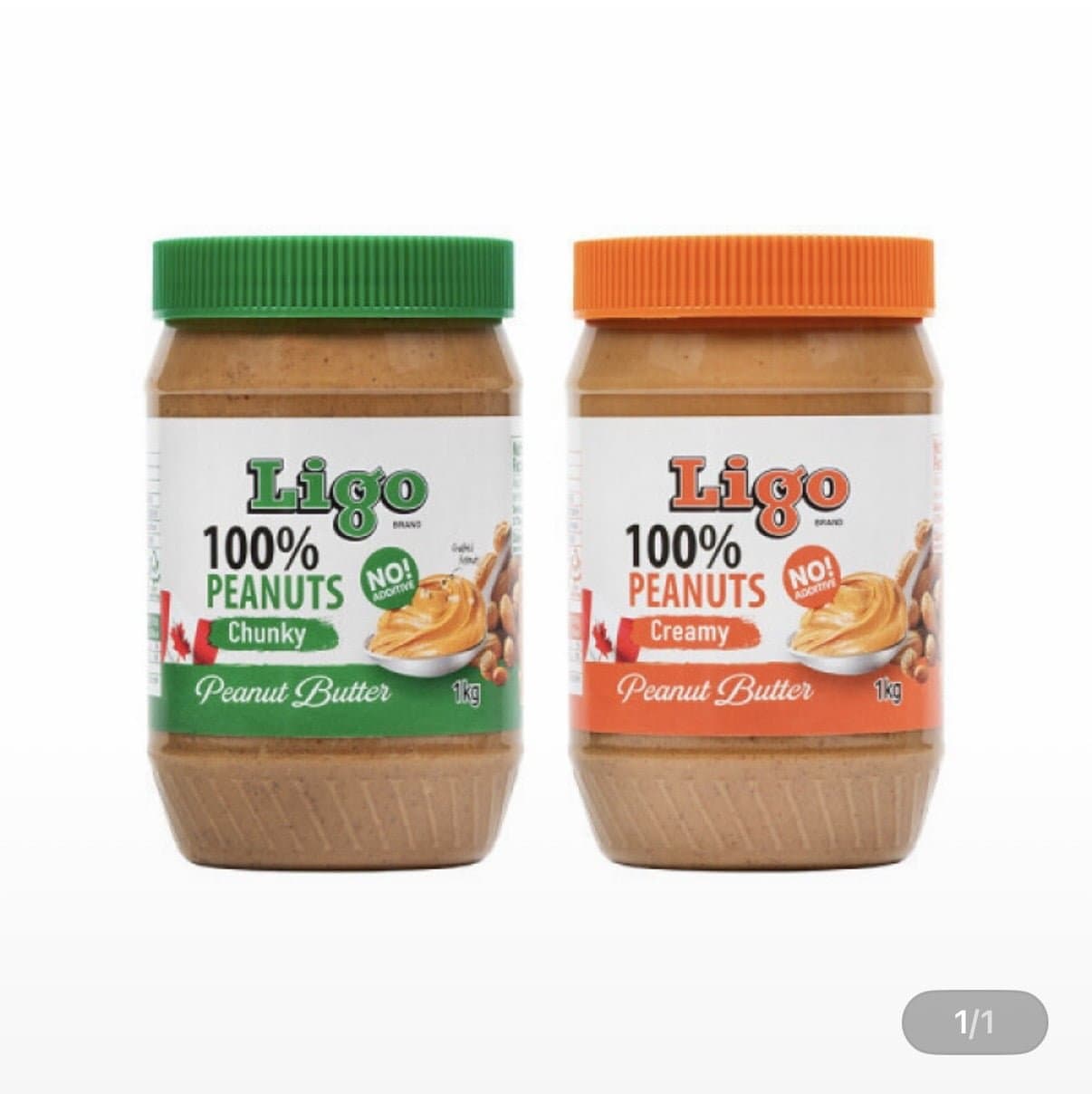 [지마켓]리고 100% 땅콩버터 땅콩잼 대용량 1kg 2종 총 2kg (21,900원/무료)
